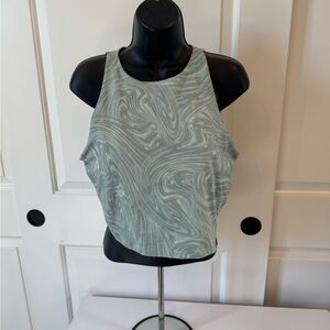 Old Navy Sage Swirl Sports Bra